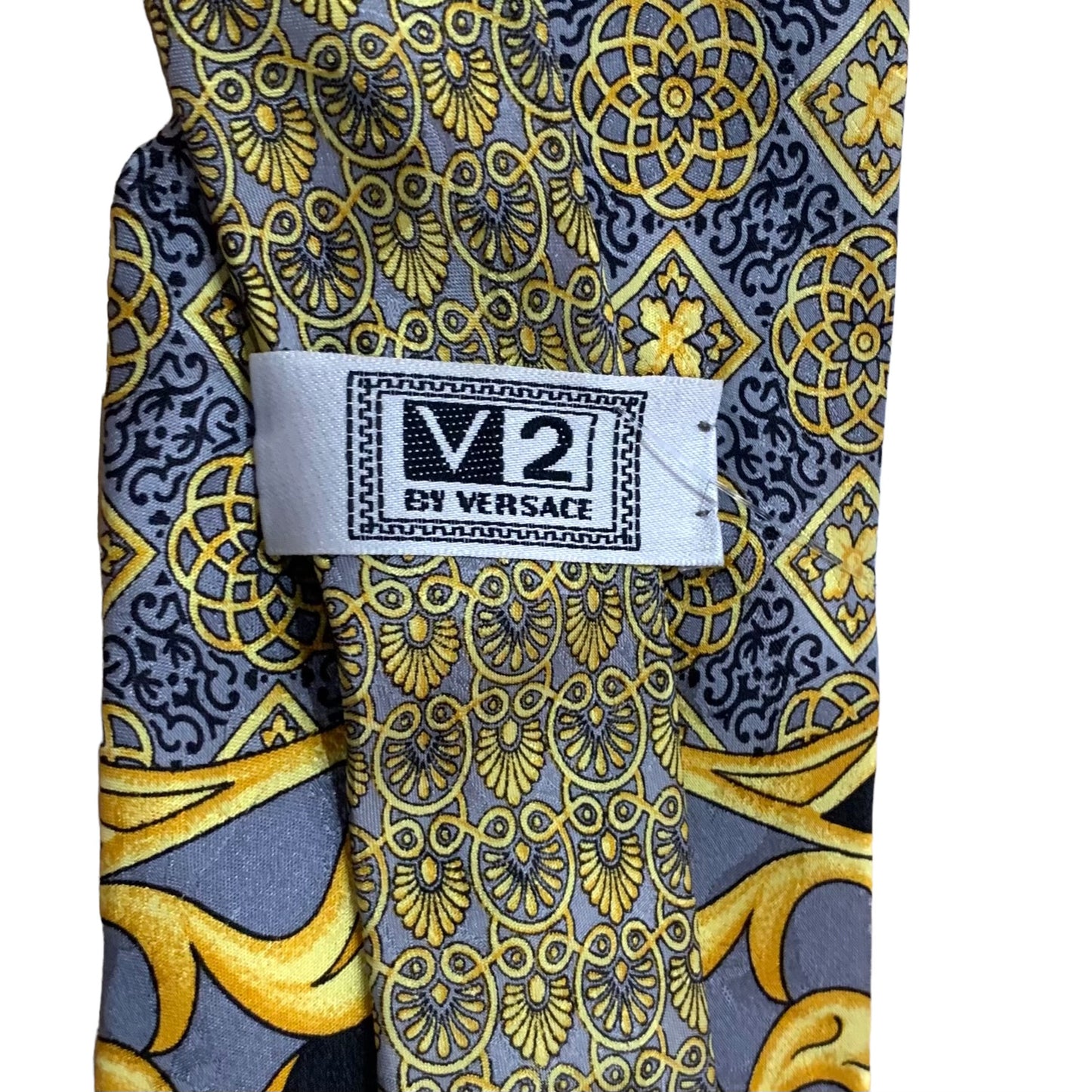 V2 by VERSACE- Multi Color Silk Jacquard Tie