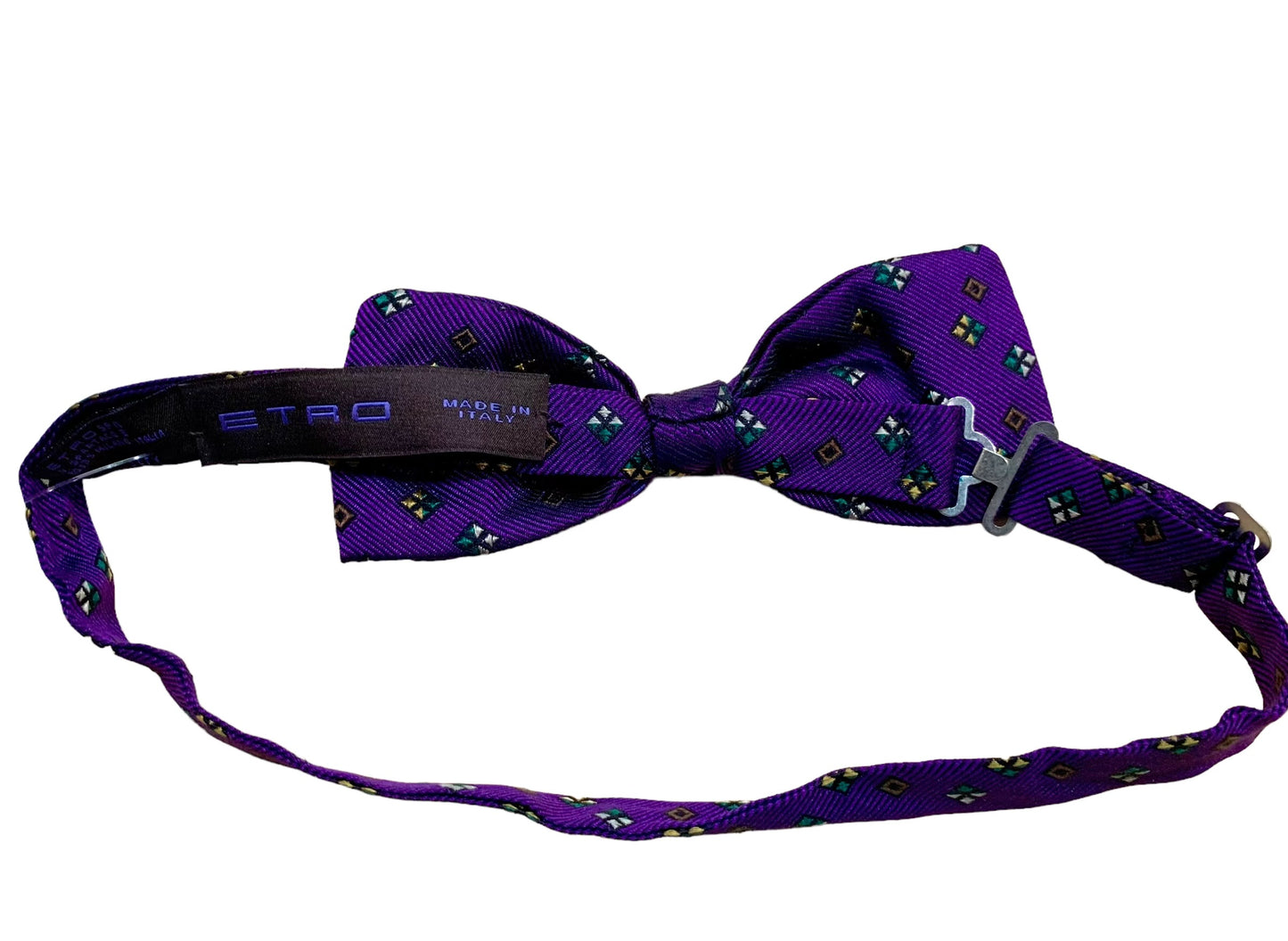 ETRO- Purple Silk Brocade Bowtie