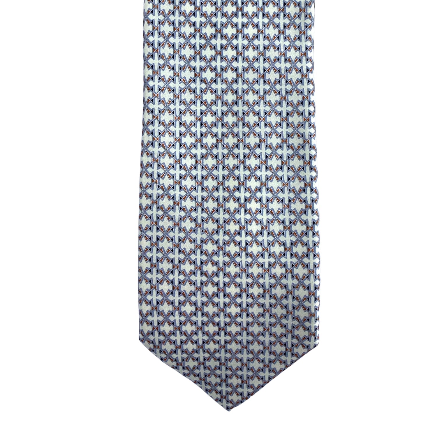 Silk Satin Print Tie