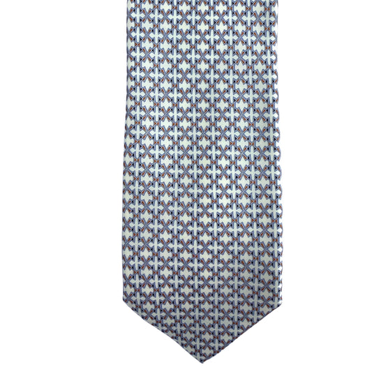 Silk Satin Print Tie