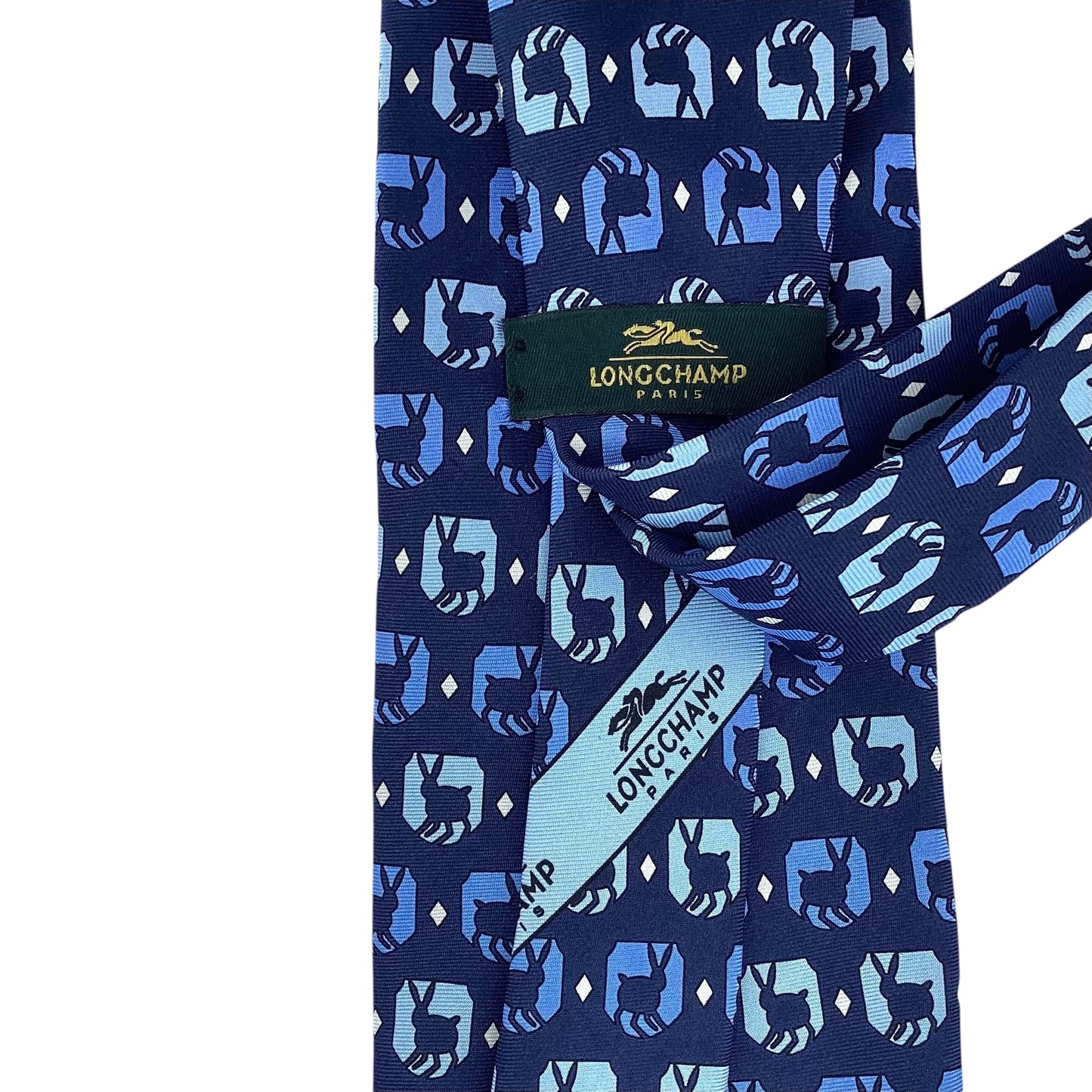 Rabbit Print Silk Tie