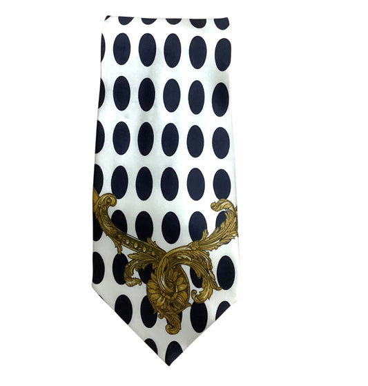 1990s Polka Dot Silk Tie