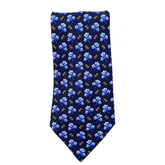 Shamrock Printed Silk Tie