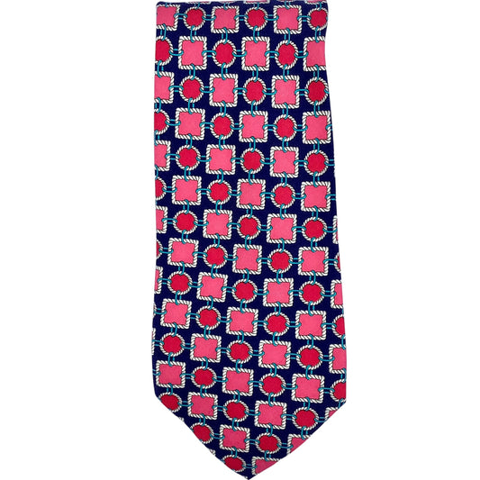 Geo Print Silk Tie