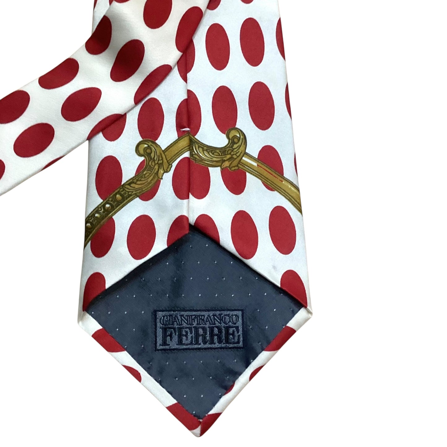 1990s Polka Dot Silk Tie