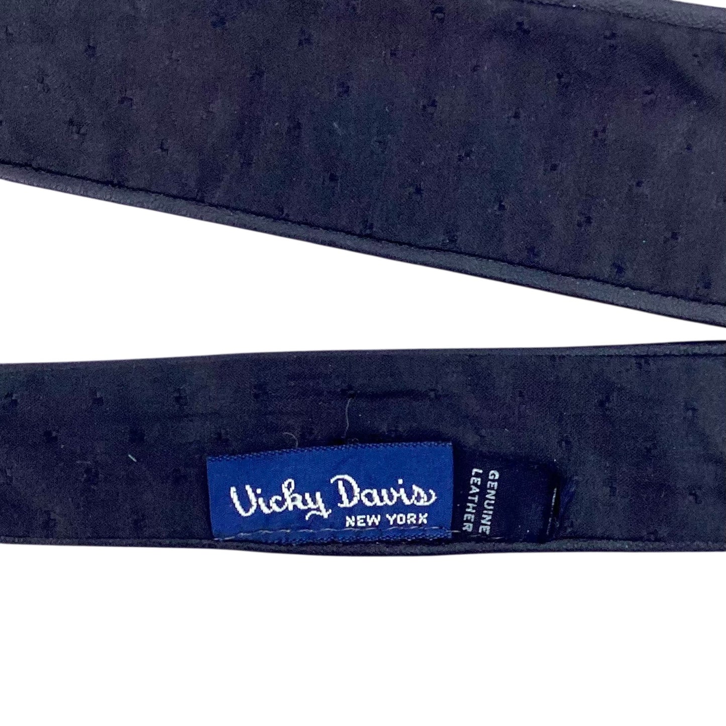 1980s Skinny Leather Tie