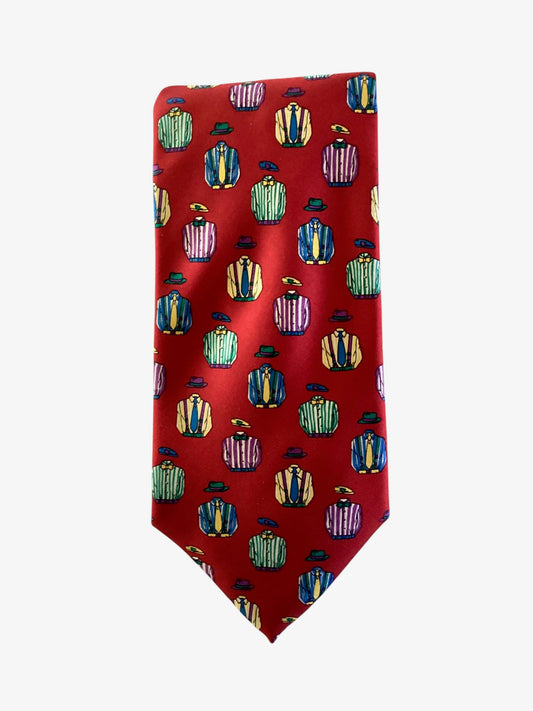 Novely Print Silk Tie