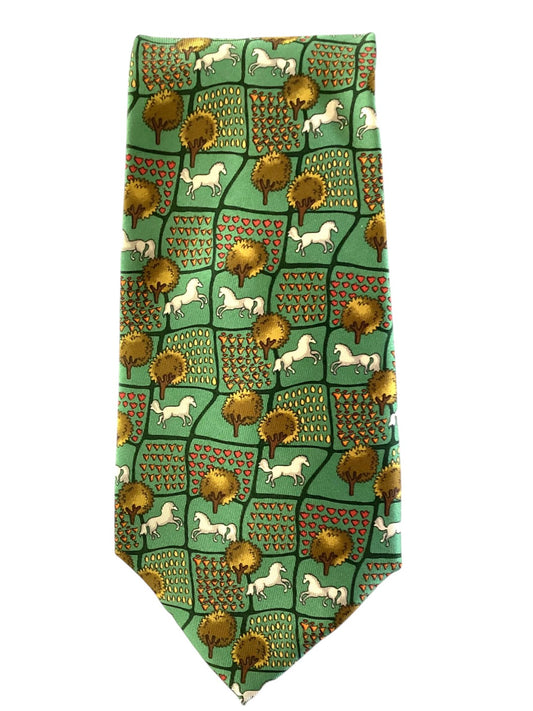 Novely Print Silk Tie