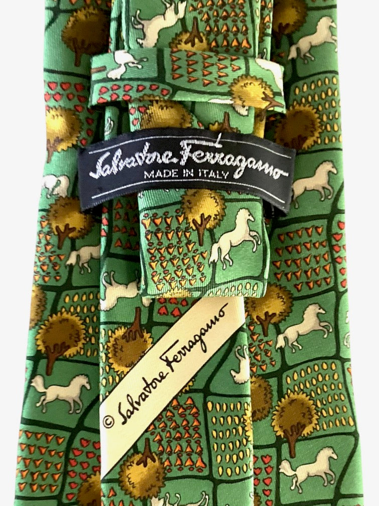 Novely Print Silk Tie