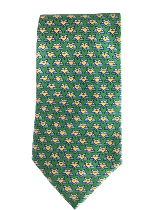 Star Print Silk Tie