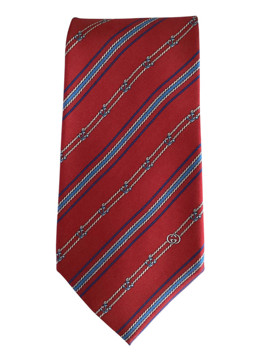 Multi Color Striped Silk Tie