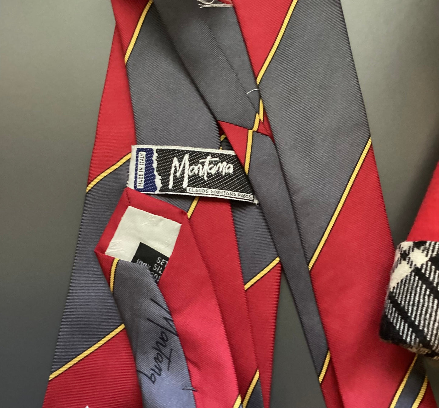 1990s Flautist Stripe Silk Tie