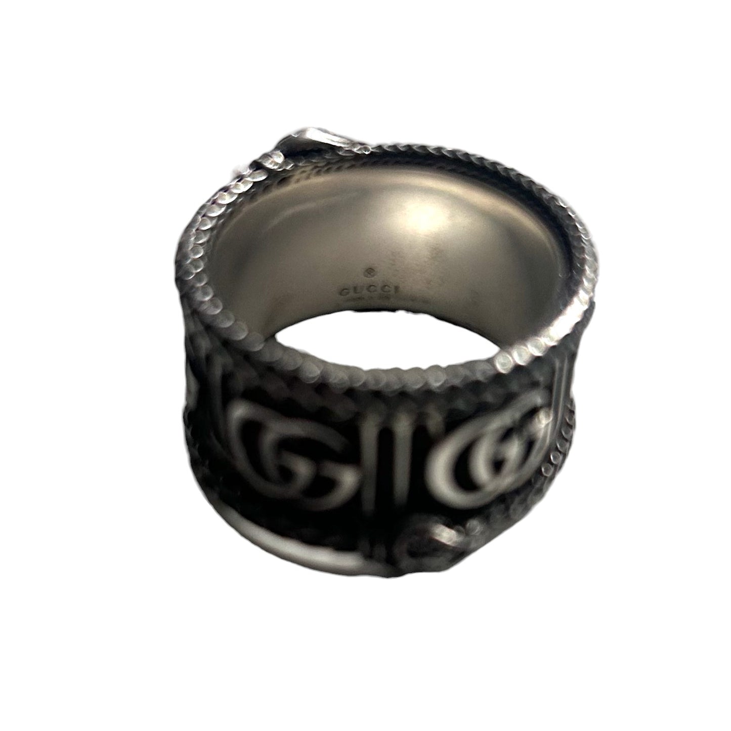 GUCCI- Marmont Sterling Snake Ring, Gucci Size-23