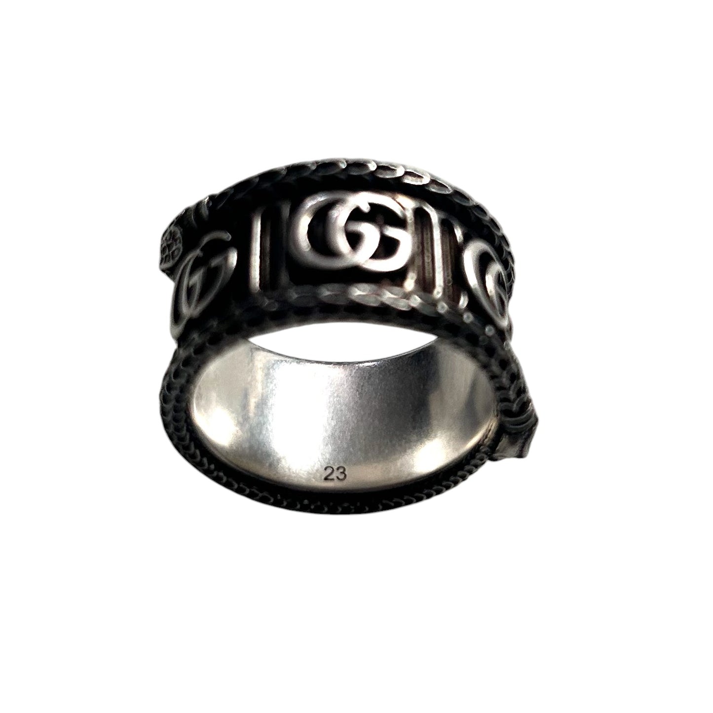 GUCCI- Marmont Sterling Snake Ring, Gucci Size-23