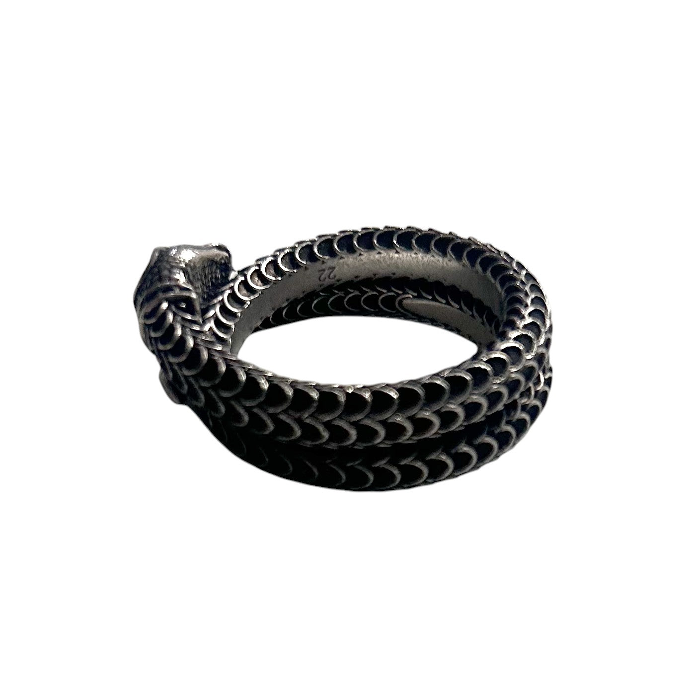 GUCCI- Gucci Garden Sterling Snake Ring, Size-22