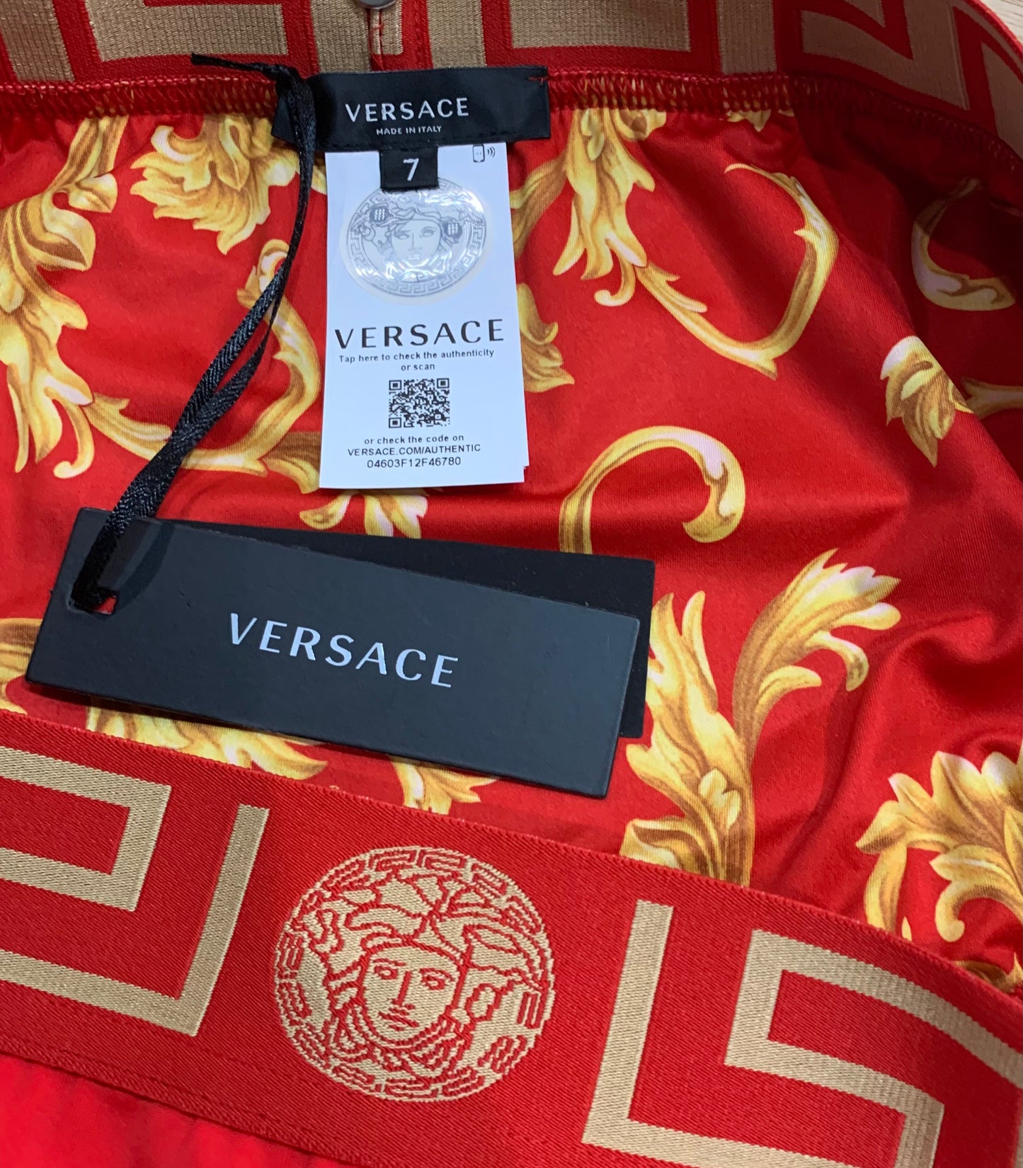 NWT Greca Border Swim Brief, Size XL