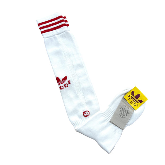 GUCCI X ADIDAS- NWT Cotton Logo Tube Socks Size Medium