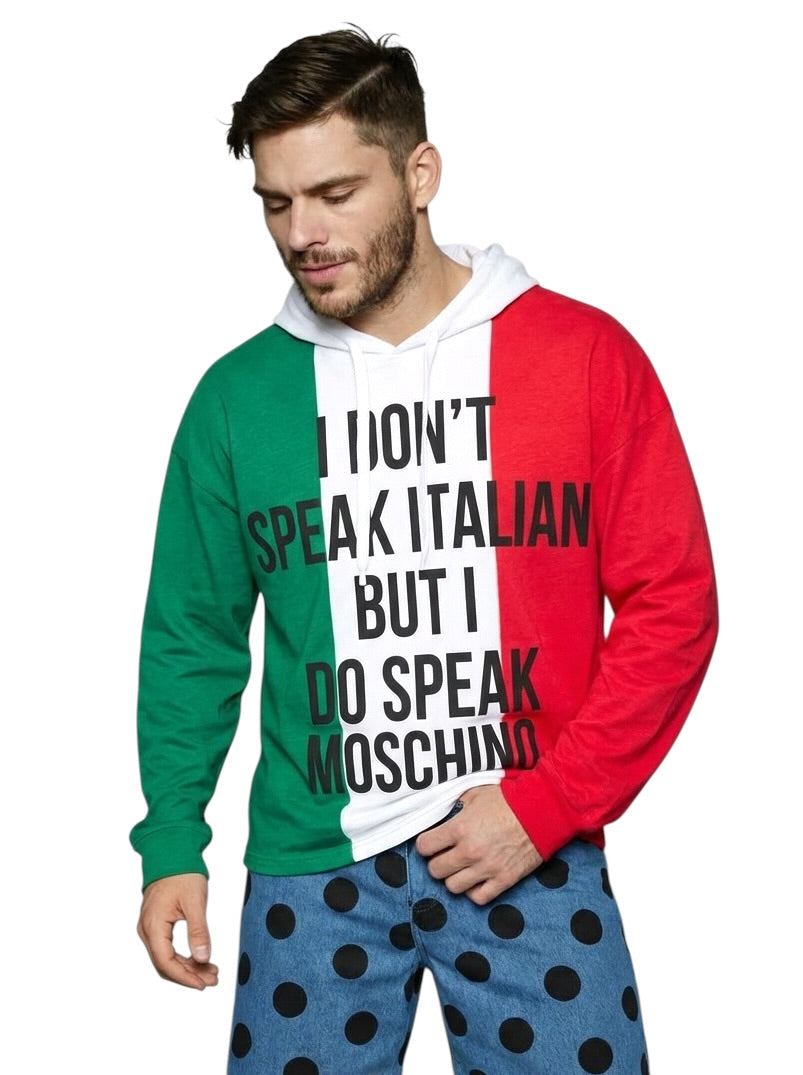 2021 "Speak Moschino" Hoodie, Size-XXL