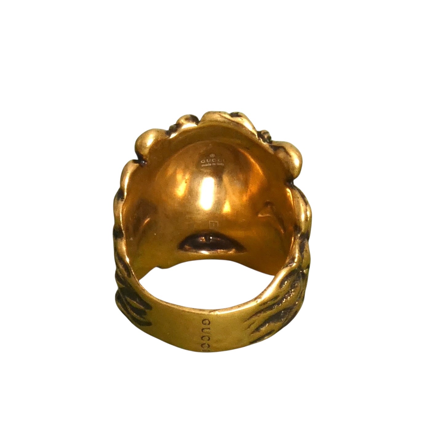 GUCCI- NWT Gold Lions Head Ring, Size 23