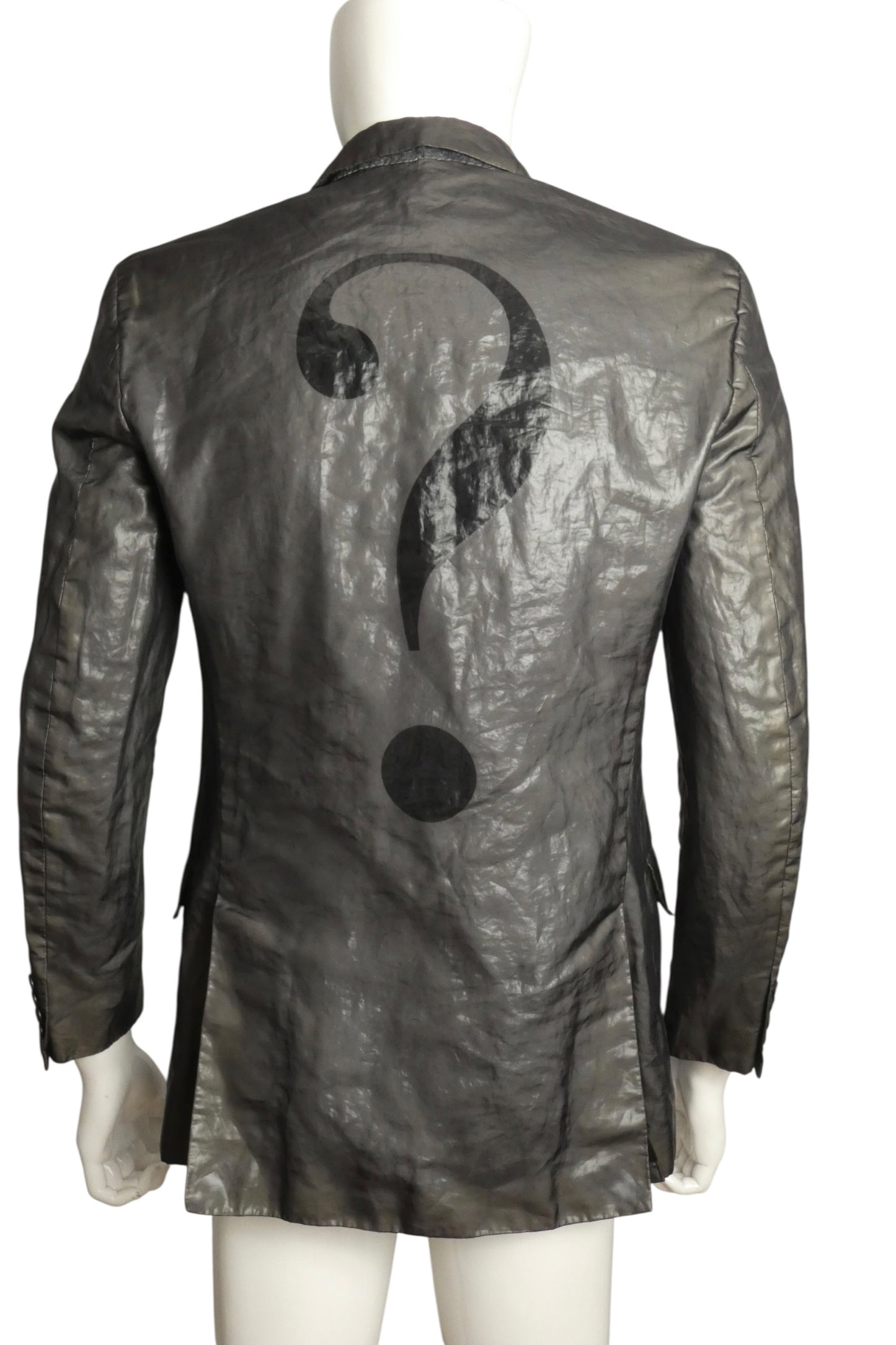 MOSCHINO CHEAP & CHIC - 1990s Organza Question Mark Blazer, Size-Medium
