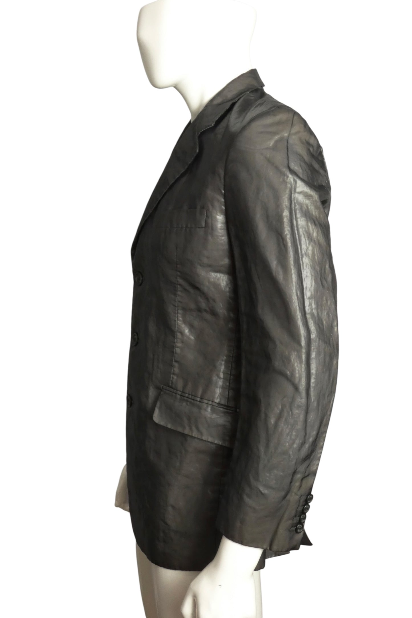 MOSCHINO CHEAP & CHIC - 1990s Organza Question Mark Blazer, Size-Medium