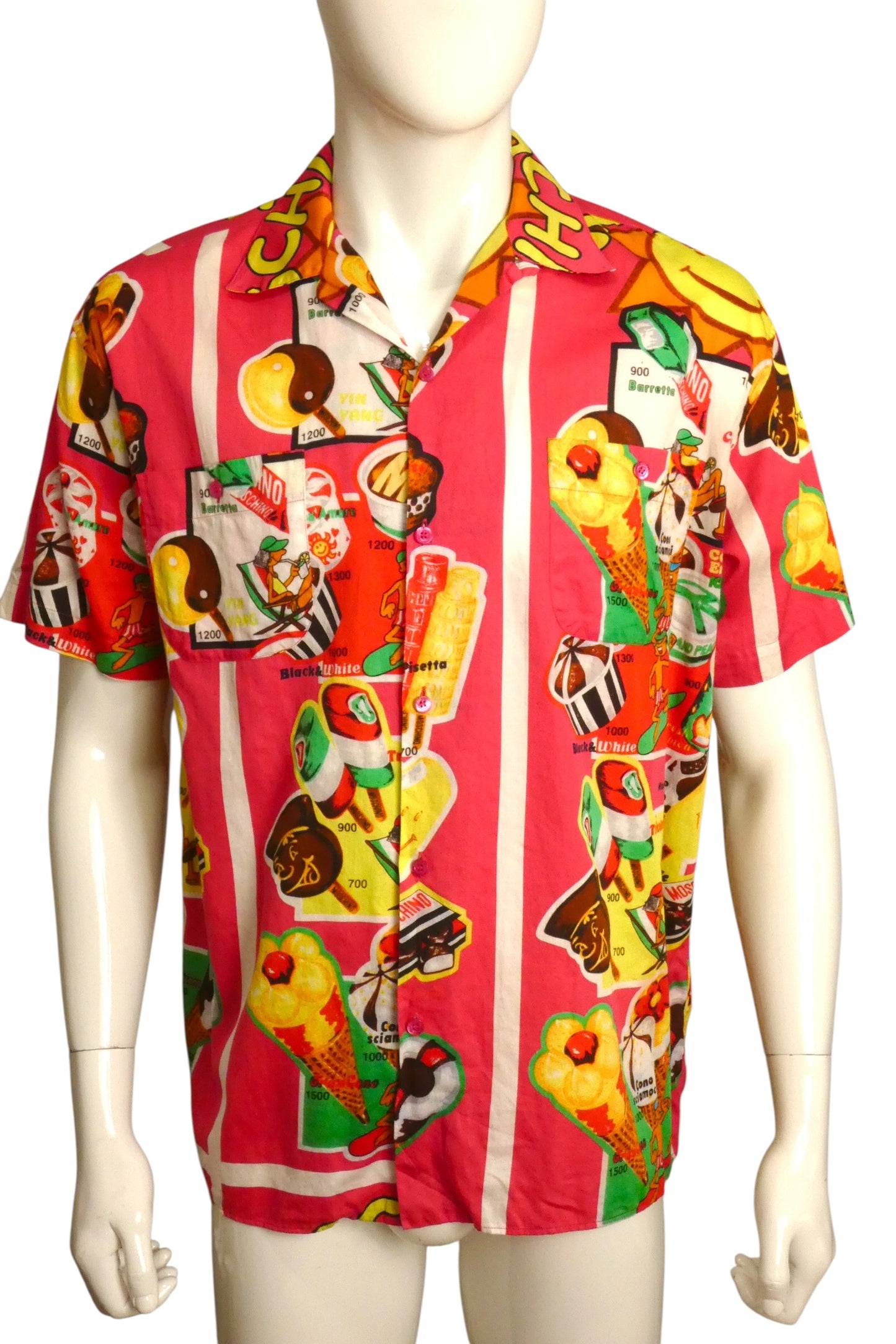 MOSCHINO COUTURE! - 2019 Cotton Print Shirt, Size-Large