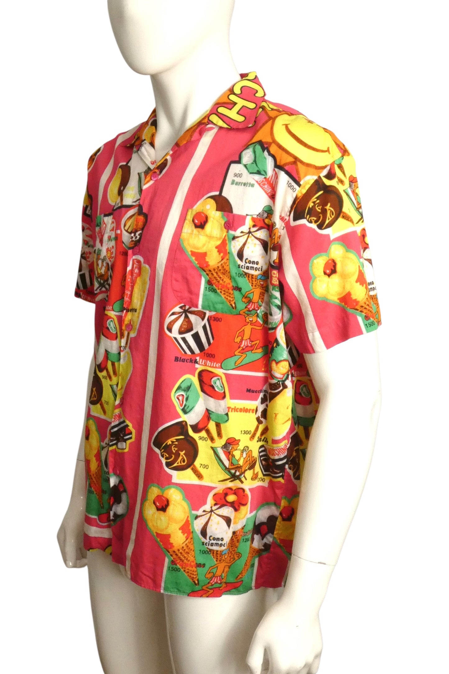 MOSCHINO COUTURE! - 2019 Cotton Print Shirt, Size-Large