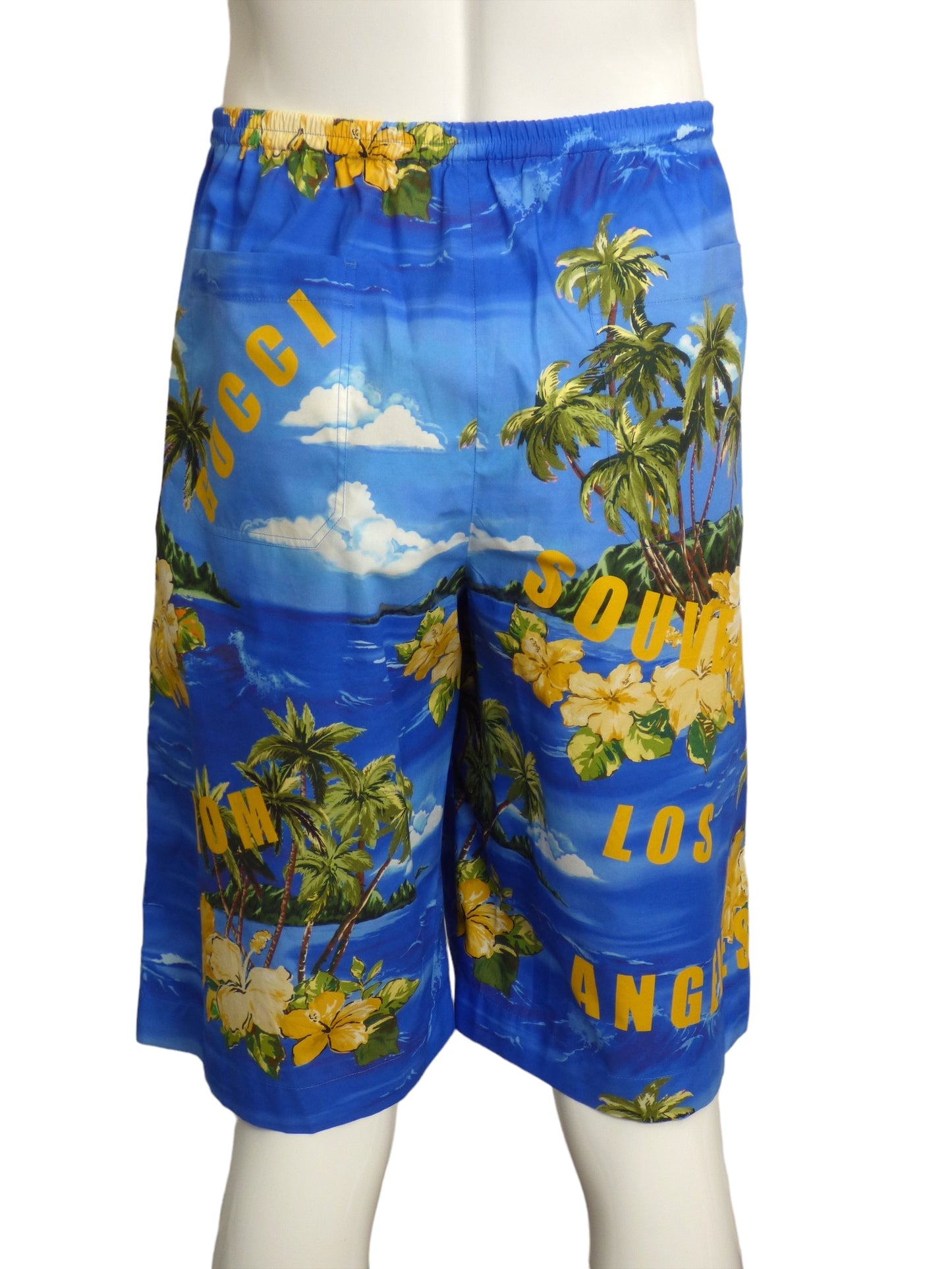 GUCCI- NWT 2022 Los Angeles Beach Shorts, Waist-38"