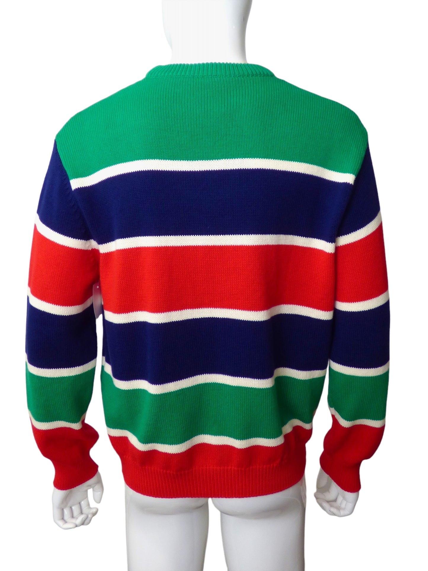 GUCCI x KAWAII PROJECT- 2023 NWT Stripe Intarsia Sweater, Size Large