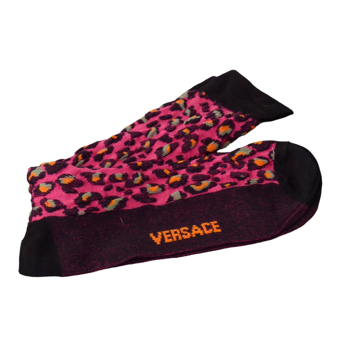 VERSACE- Multi Color Animal Print Socks