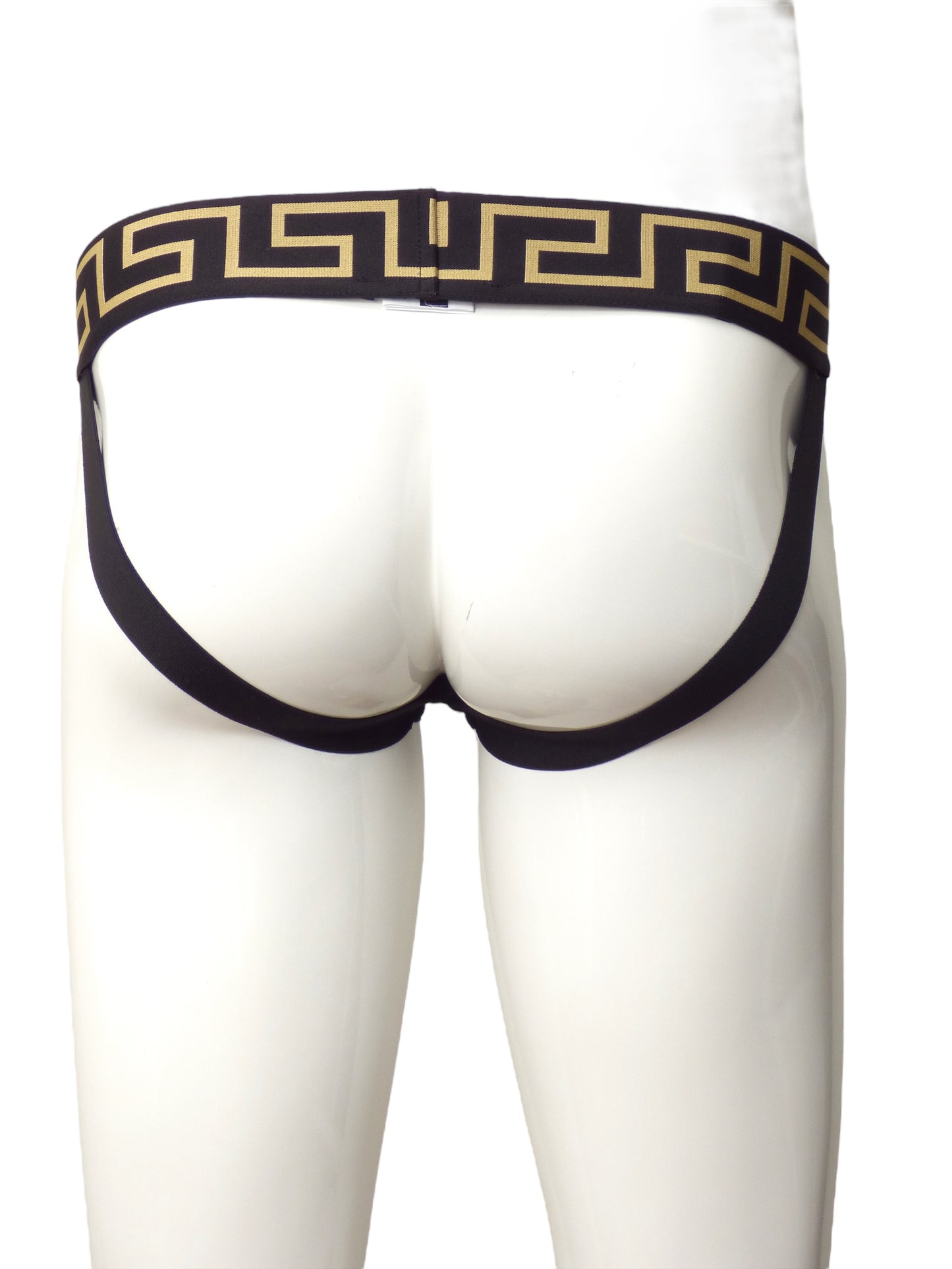 VERSACE- NIB Black Greca Border Jock Strap, Multi Sizes Available