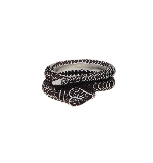 GUCCI- Gucci Garden Sterling Snake Ring, Size-22