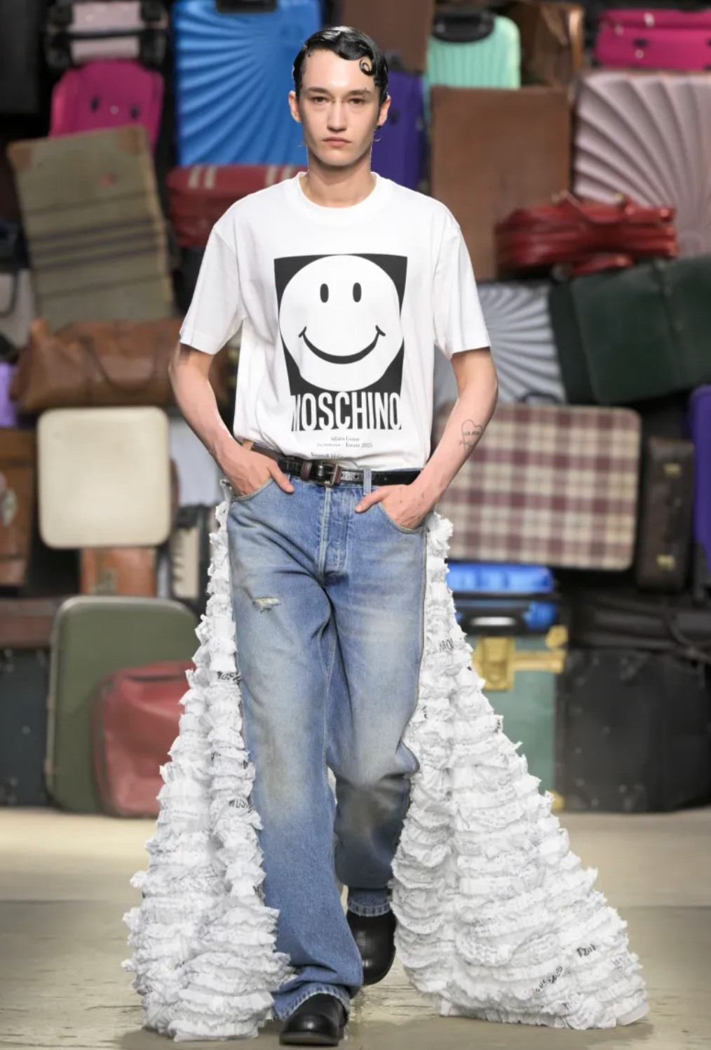 MOSCHINO COUTURE! - 2025 NWT Smiley T-Shirt, Size-Small