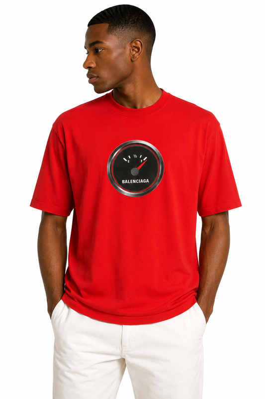 BALENCIAGA - 2018 Fuel Gauge Graphic T-Shirt, Size-Medium