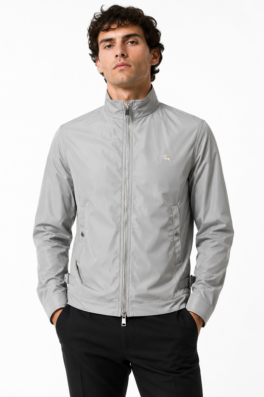 BURBERRY-NWT Grey Brighton Windbreaker, Size-50