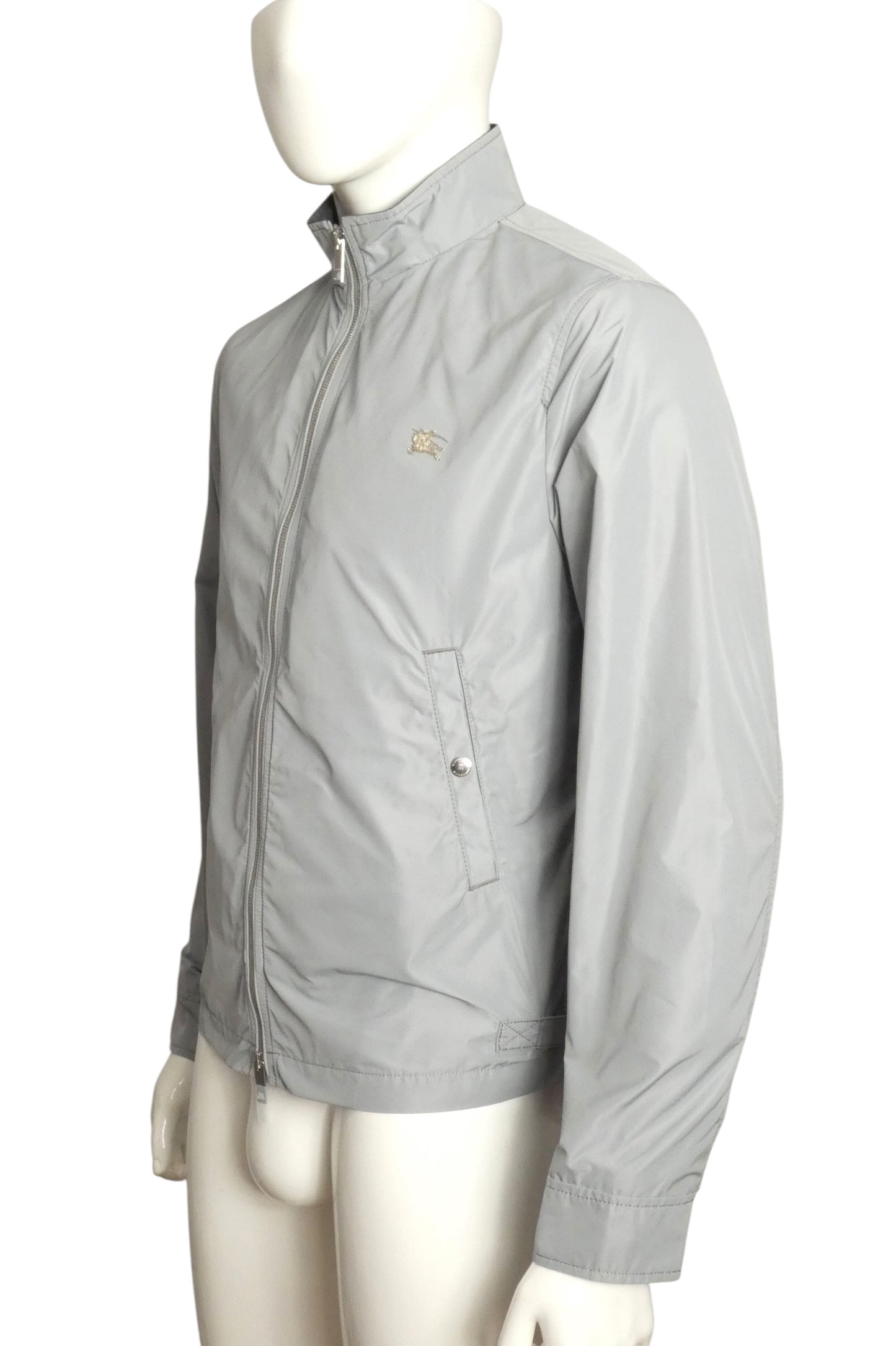 BURBERRY-NWT Grey Brighton Windbreaker, Size-50
