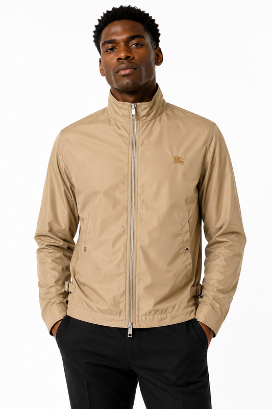 BURBERRY-Khaki Brighton Windbreaker, Size-Large