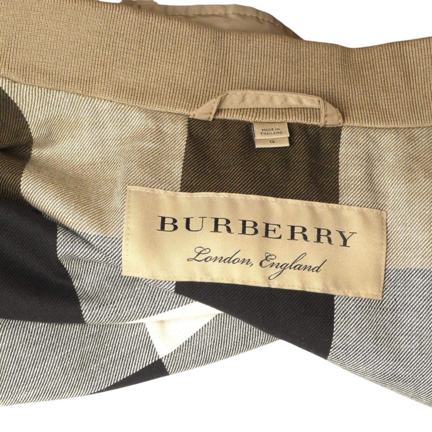 BURBERRY-Khaki Brighton Windbreaker, Size-Large