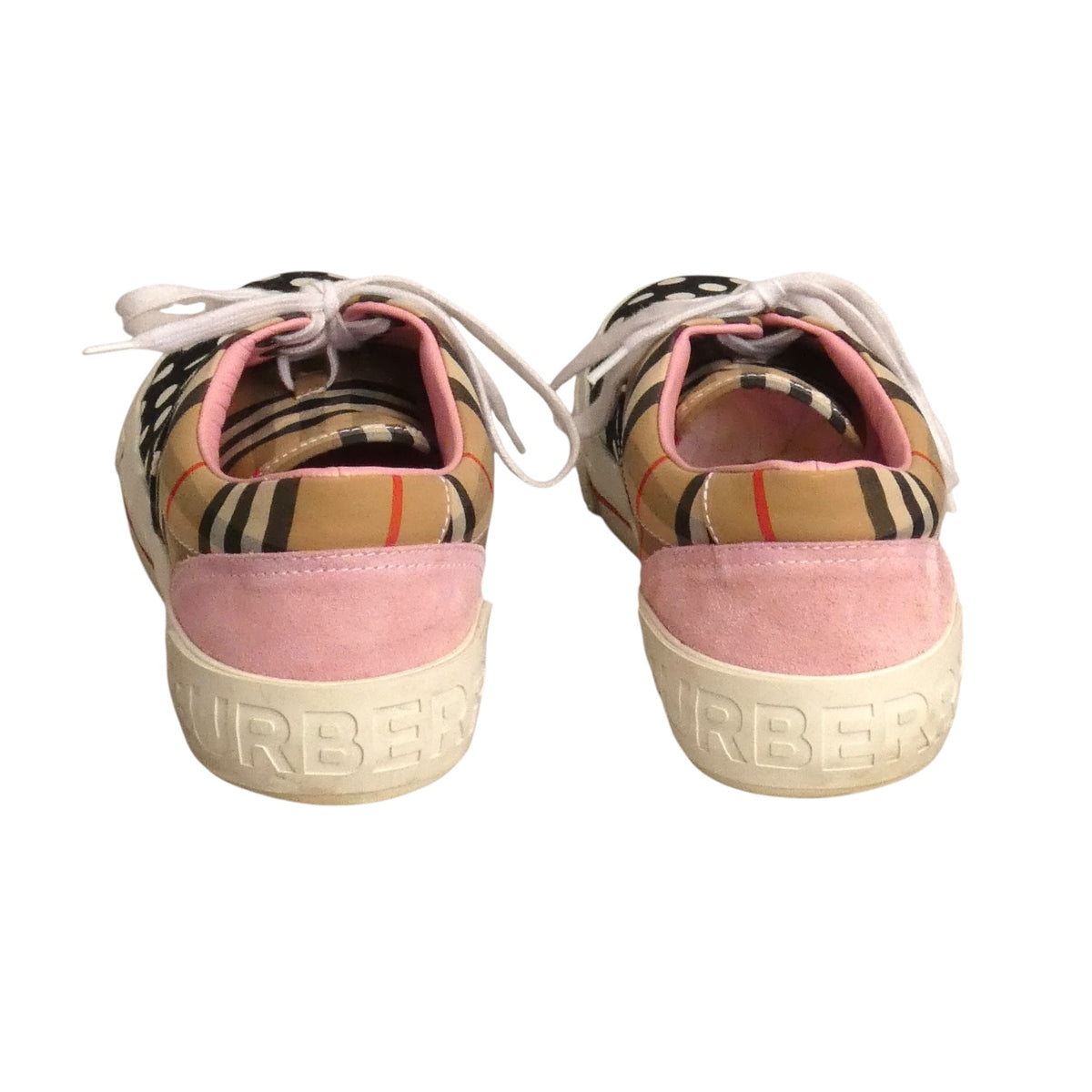 BURBERRY - Polka Dot & Canvas Sneakers, Size-43