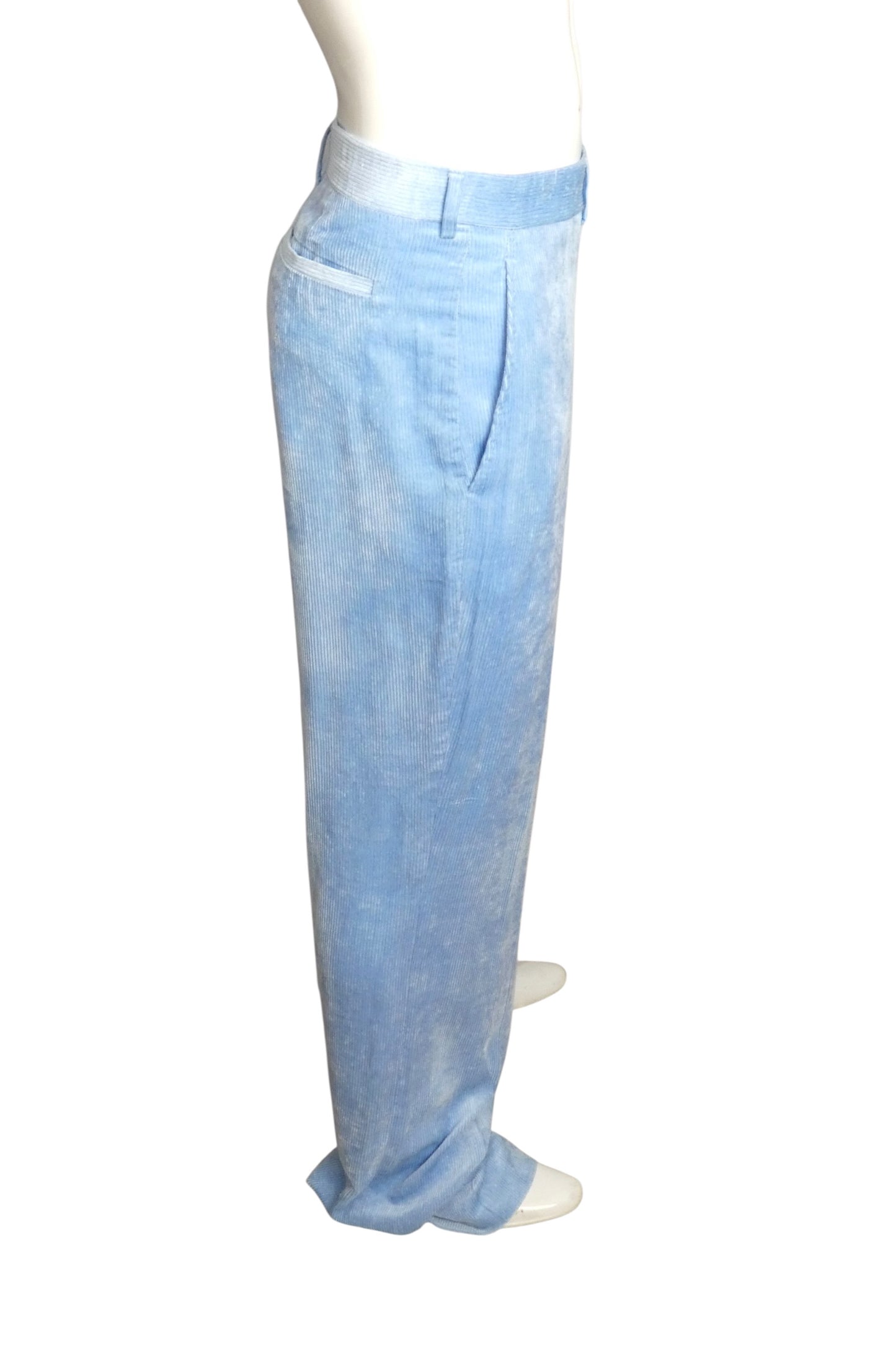DIOR X ERL - Blue Corduroy Relaxed Pants, Waist-38