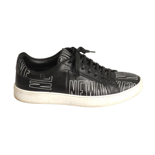 DIOR HOMME - 2017 B06 Black Leather Low Top Sneakers, Size-42