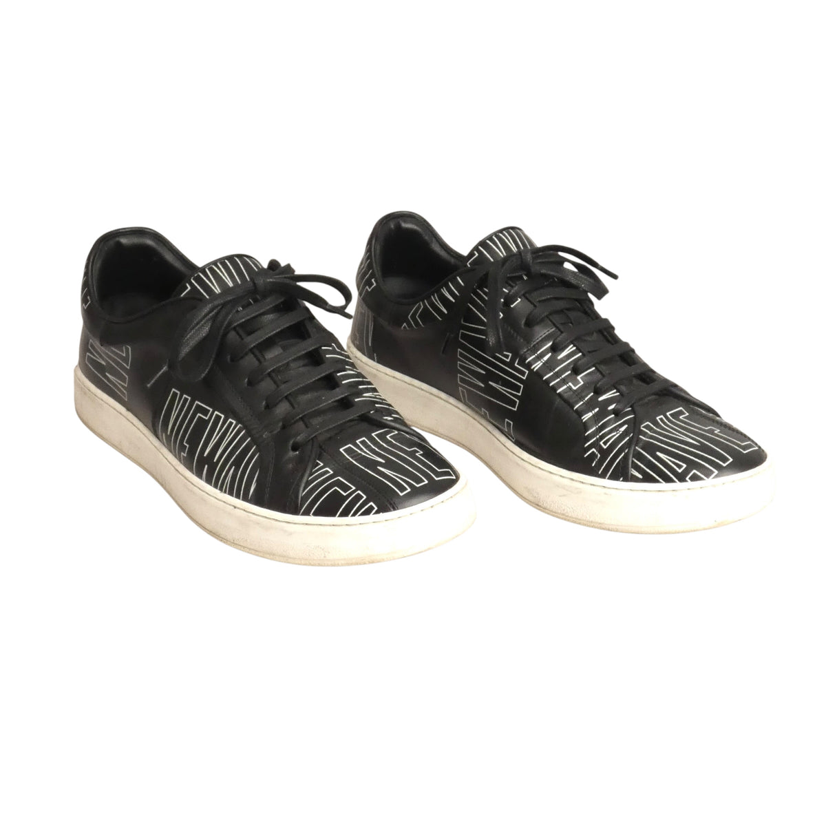 DIOR HOMME - 2017 B06 Black Leather Low Top Sneakers, Size-42