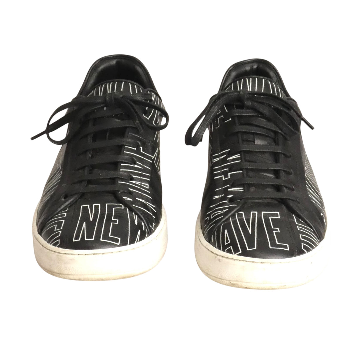 DIOR HOMME - 2017 B06 Black Leather Low Top Sneakers, Size-42