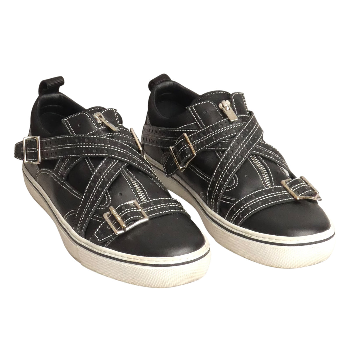 DIOR - 2017 Punk Strapped Low Top Sneakers, Size-42.5
