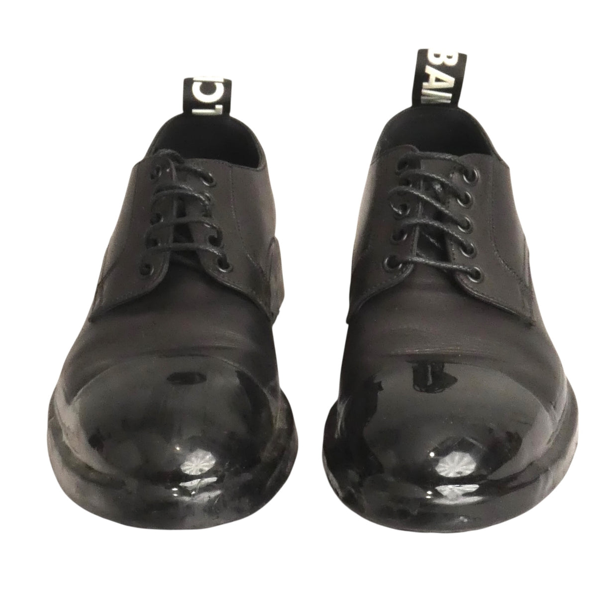 DOLCE & GABBANA - Black Leather & Rubber Brogues, Size-9.5