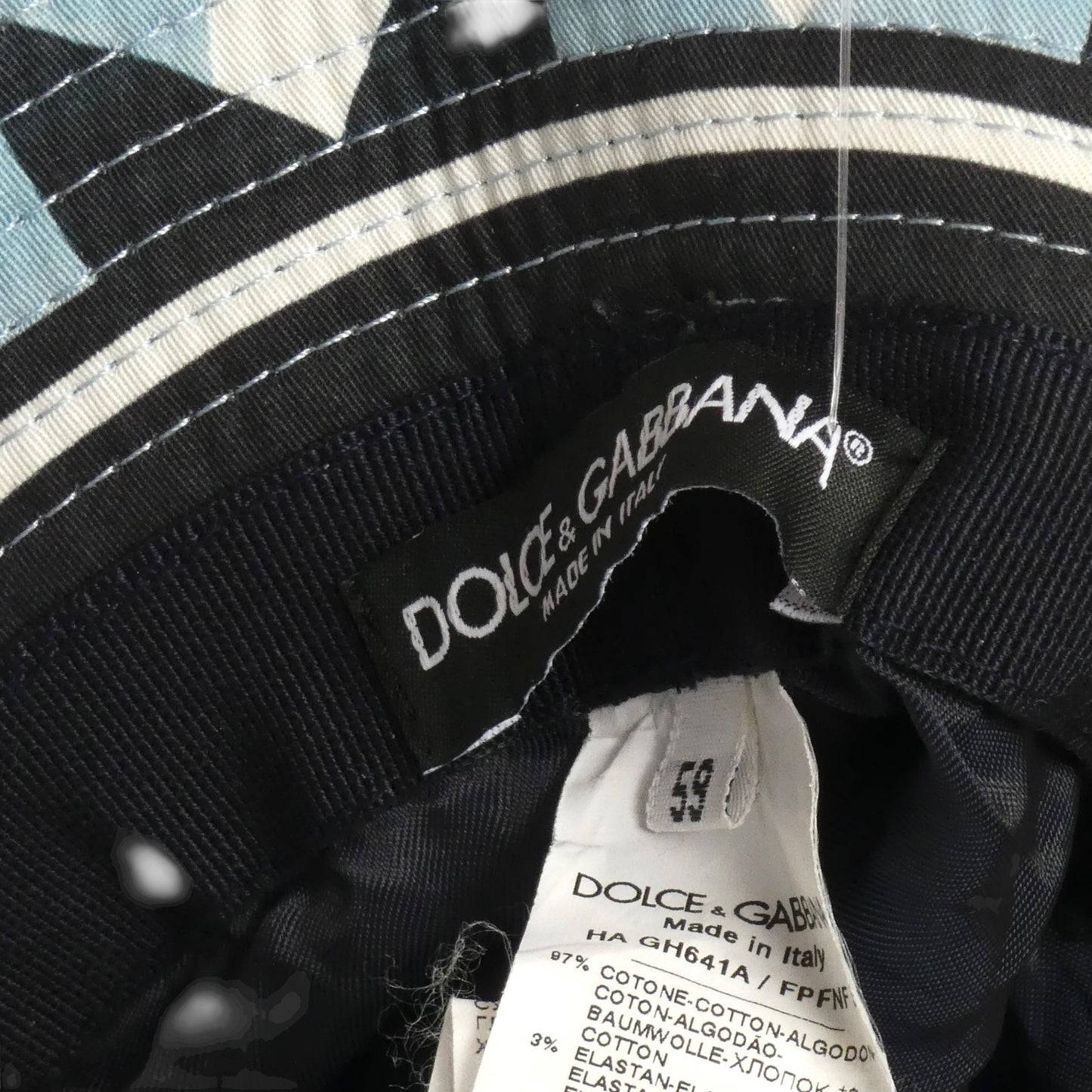 DOLCE & GABBANA - Cotton Print Bucket Hat, Size-Large