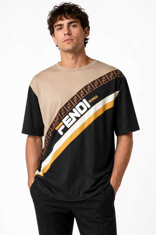 FENDI - NWT Mania Cotton T-Shirt, Size-XXL