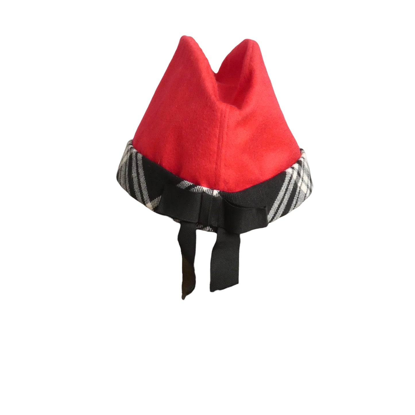 GELOT - 1980s Red Wool French Envelope Hat