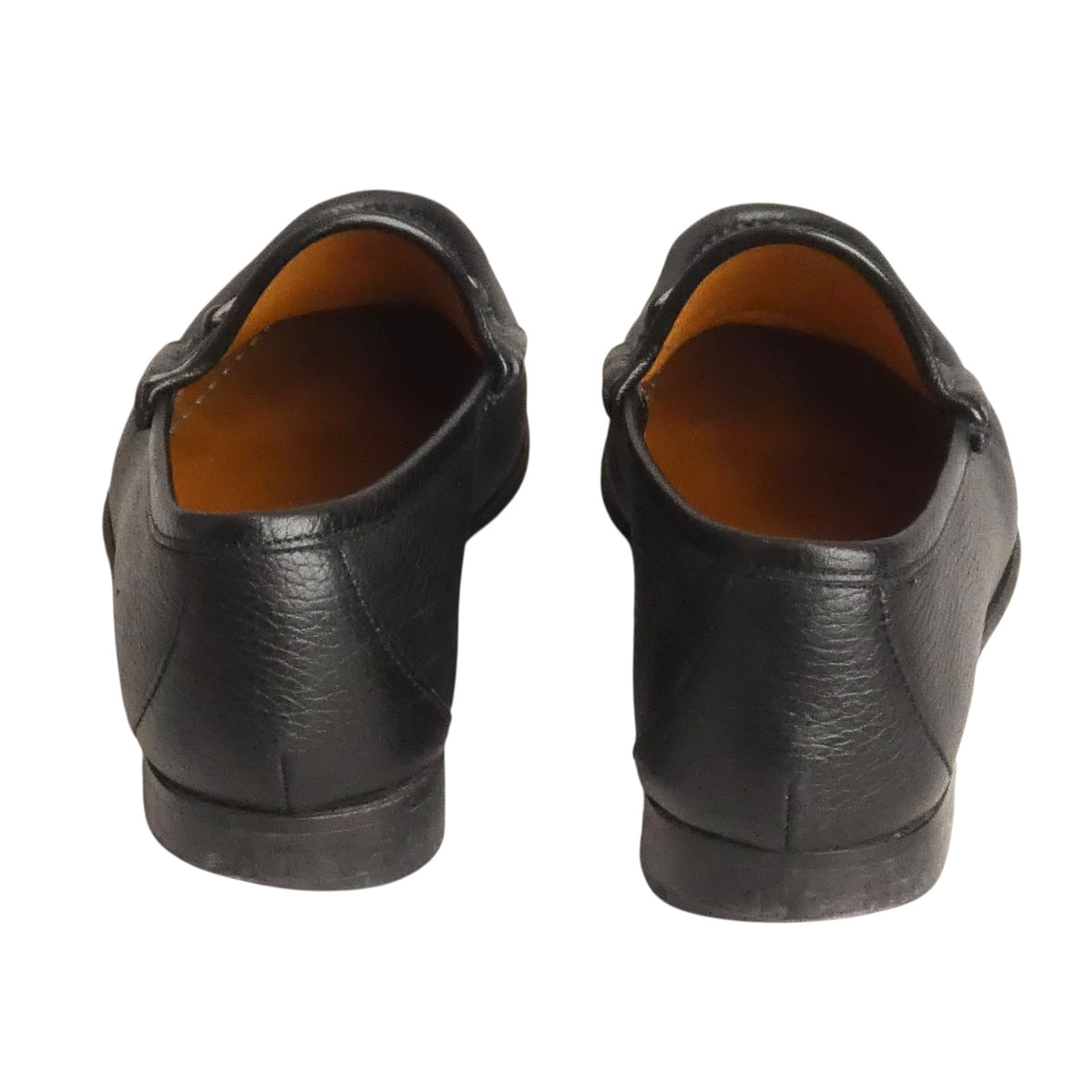 GUCCI - Black Leather Horsebit Loafers, Size-UK 9