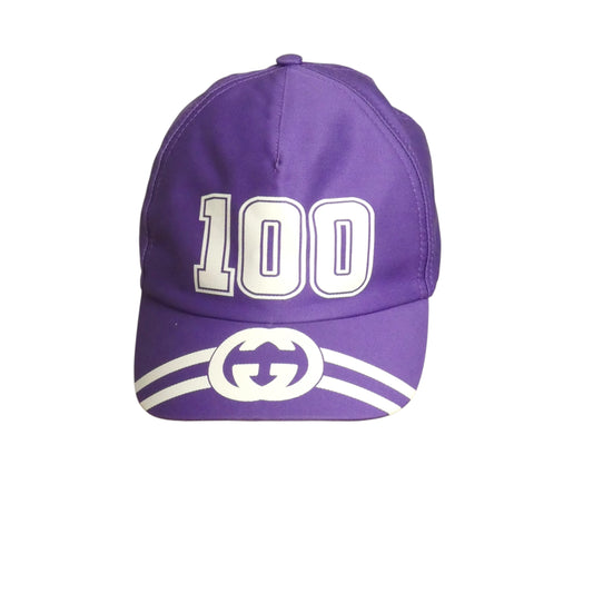 GUCCI - 2021 NWT Purple Interlocking G Baseball Cap, Size-Medium